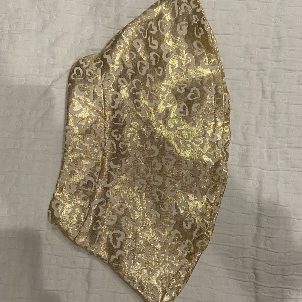 Betsey Johnson skirt, 2T, Gold Print